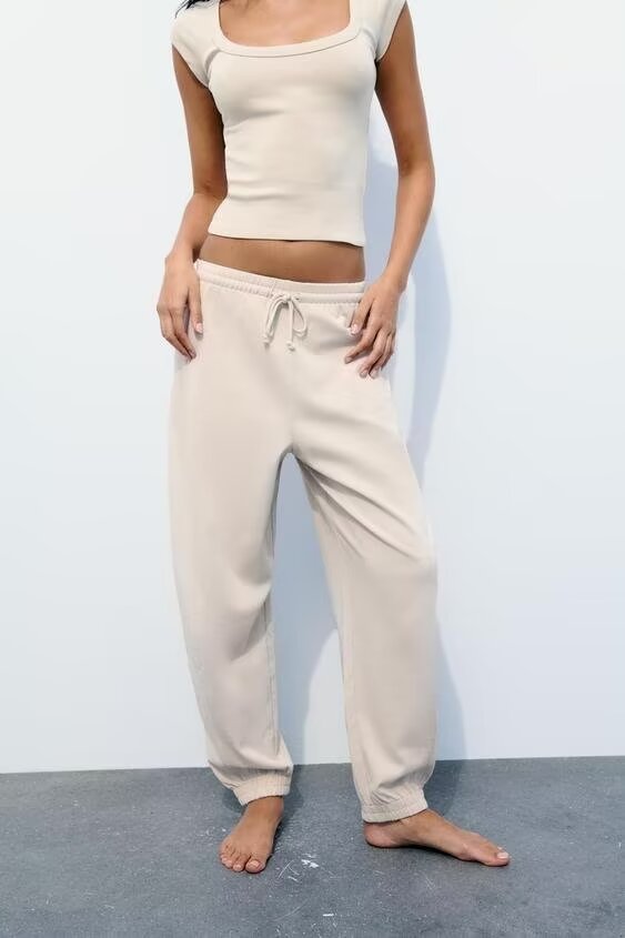 T-Shirt & Cotton Joggers Two-Piece Set