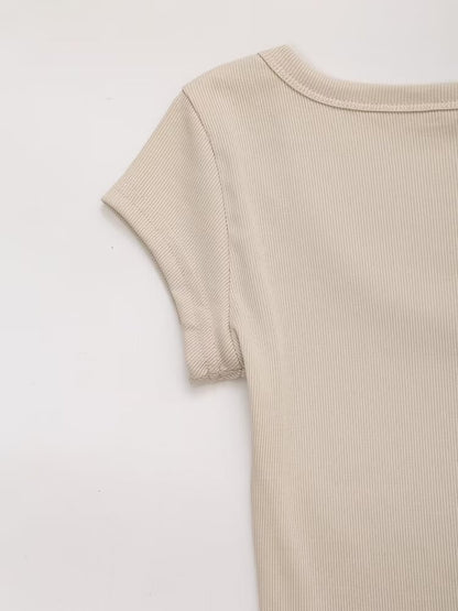 T-Shirt & Cotton Joggers Two-Piece Set