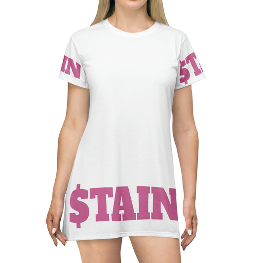 STAIN T-Shirt Dress Pink 2 (7479084318808)