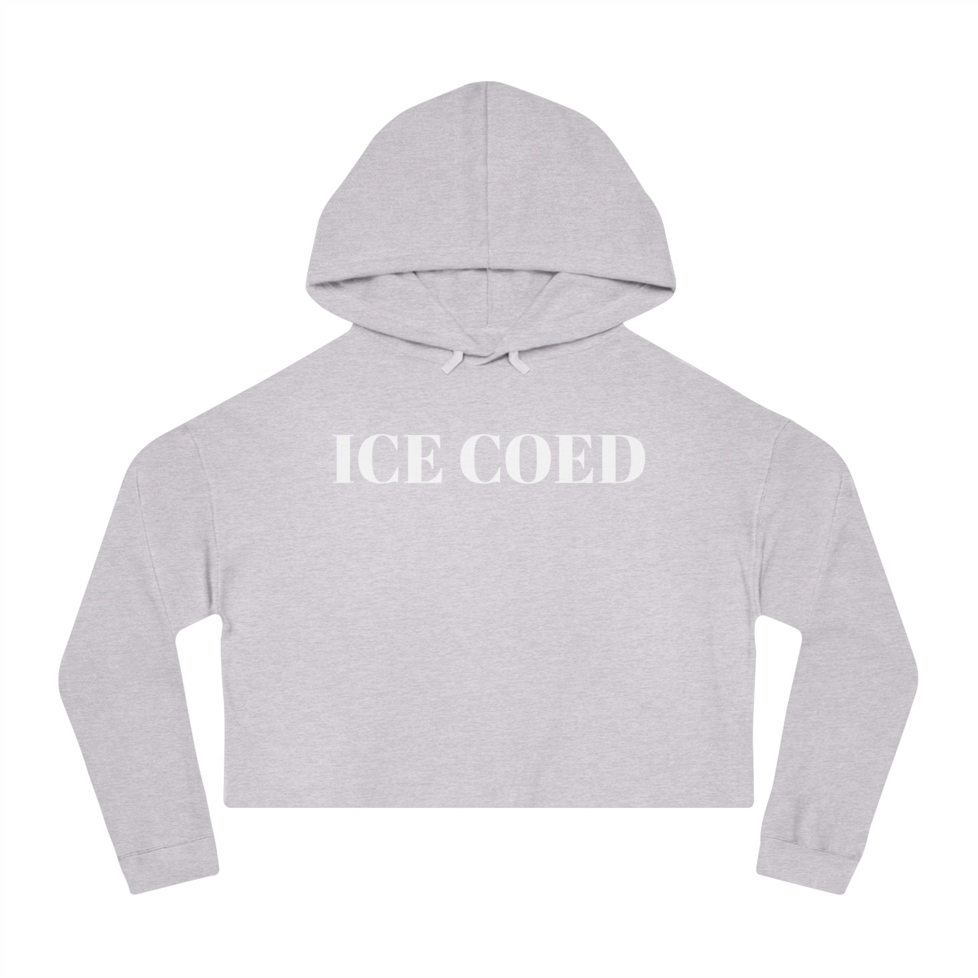 ICE COED - Cropped Hooded Sweatshirt (7479267197016)