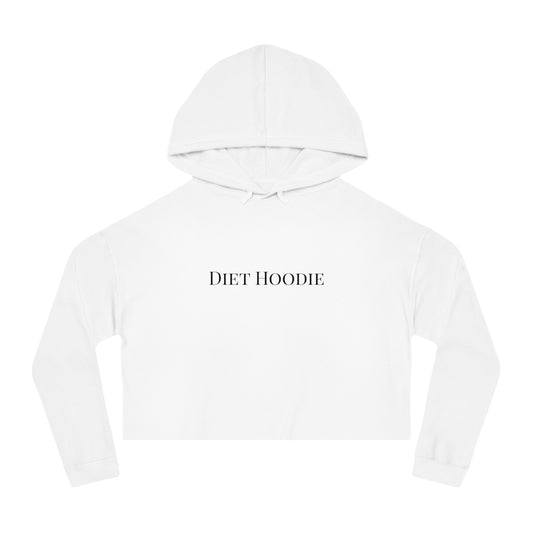 DIET HOODIE - Cropped Hooded Sweatshirt (7486028447832)