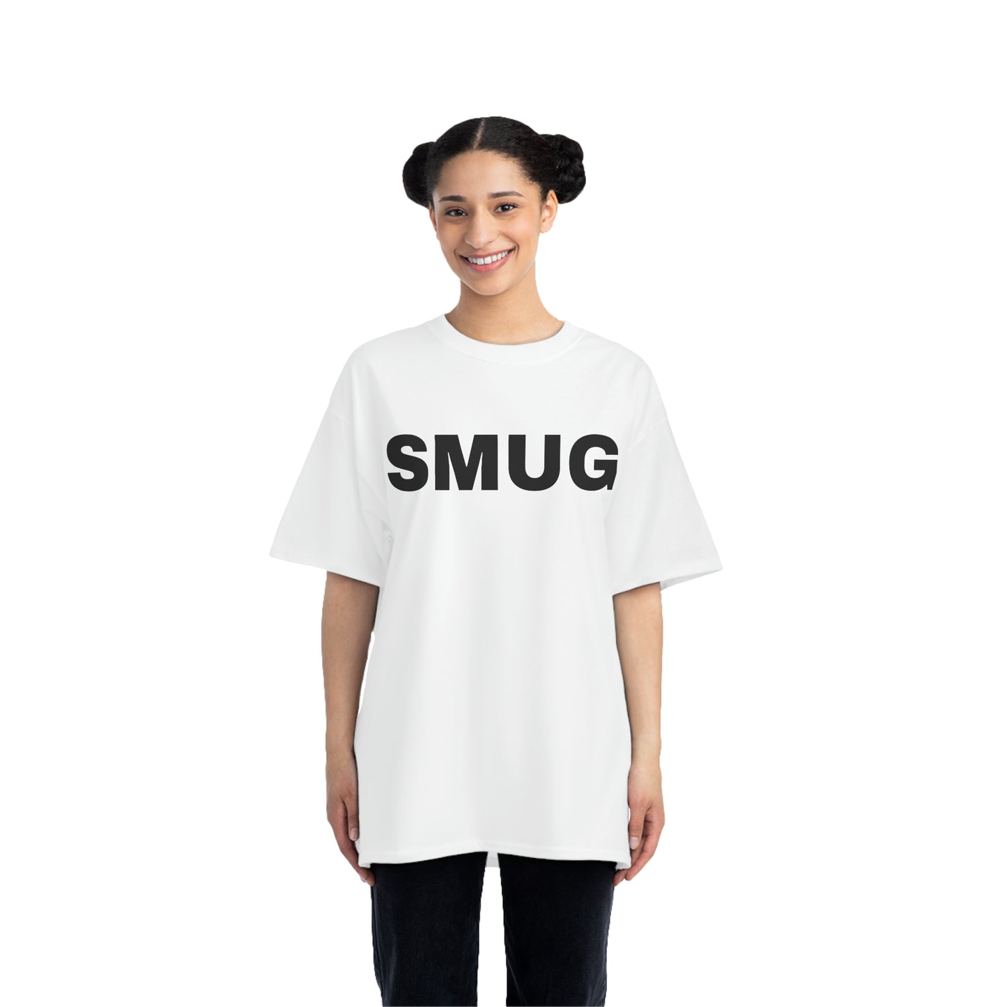 SMUG Oversized Short-Sleeves T-Shirt (7522053488728)