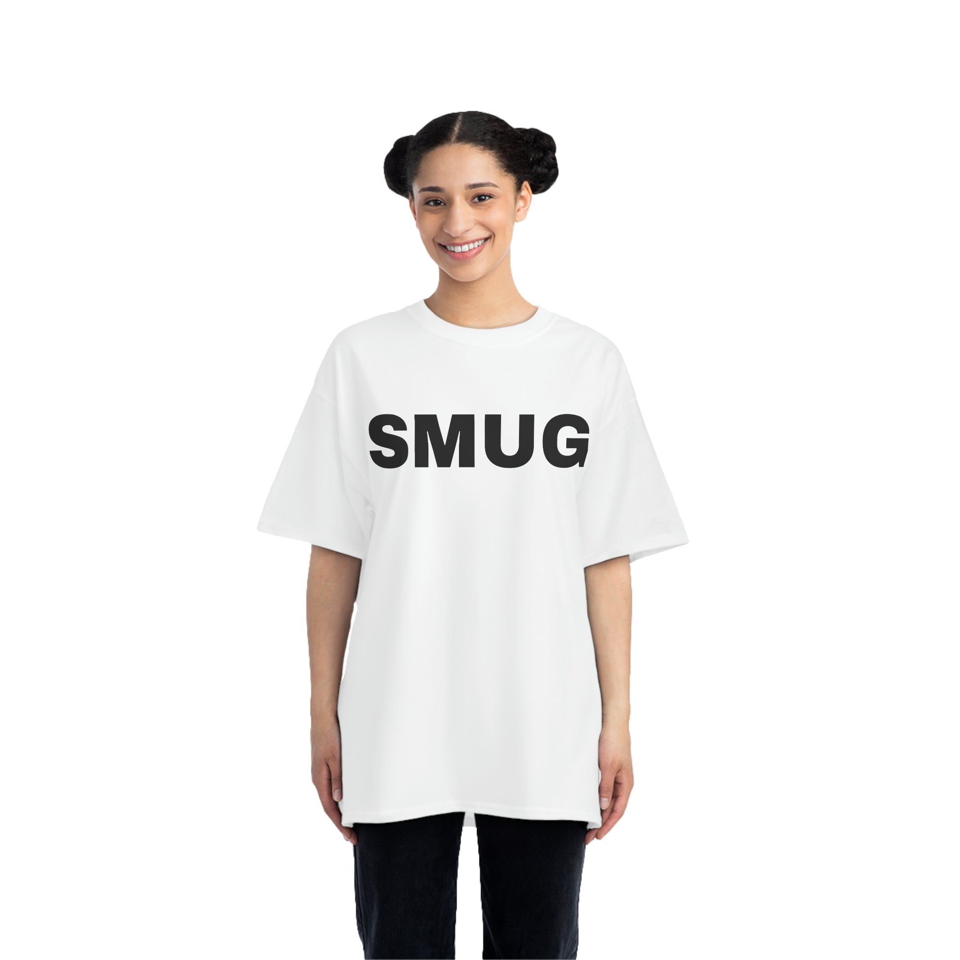 SMUG Oversized Short-Sleeves T-Shirt (7522053488728)