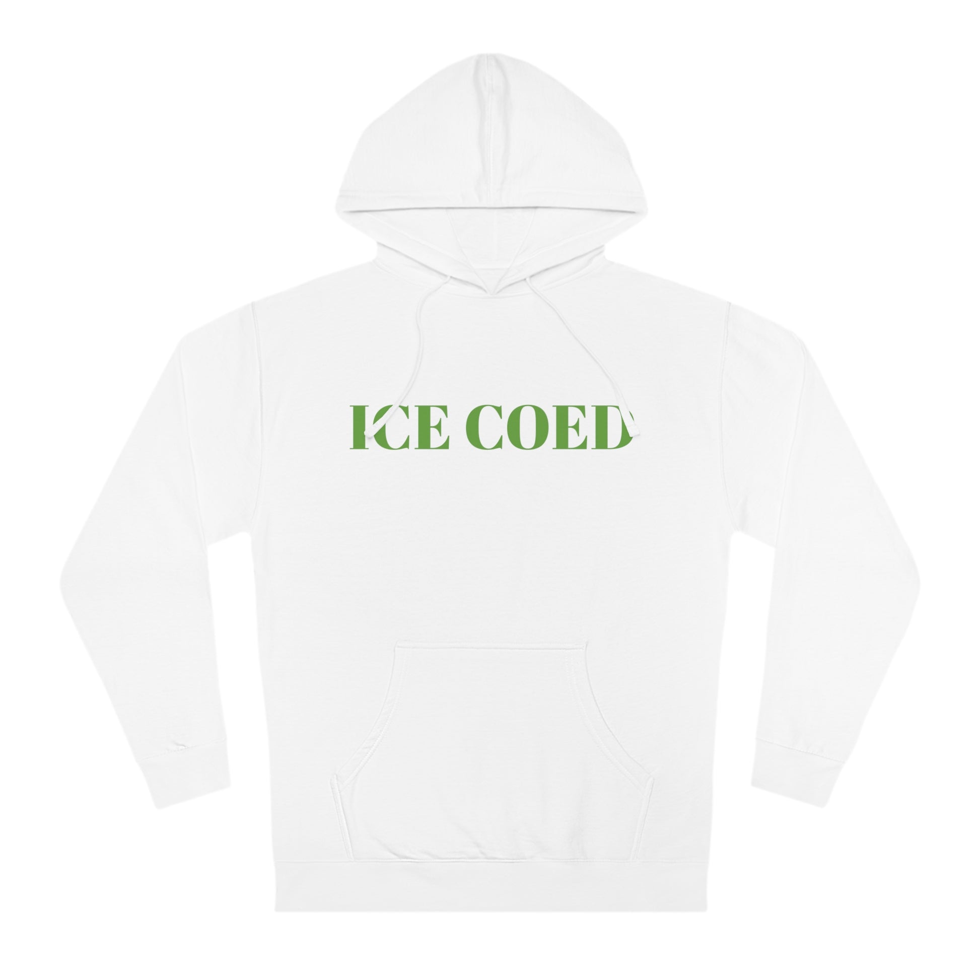 ICE COED Hooded Sweatshirt Green (7479280992344)