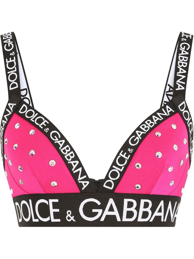 Dolce & Gabanna Rhinestones Tape Bralette