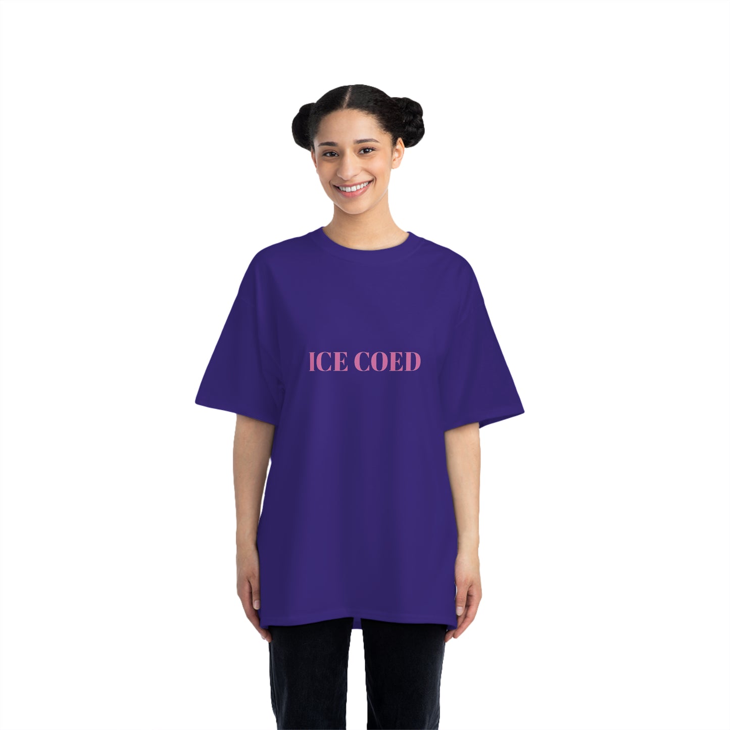 ICE COED Oversized Short-Sleeves T-Shirt (7479178494040)