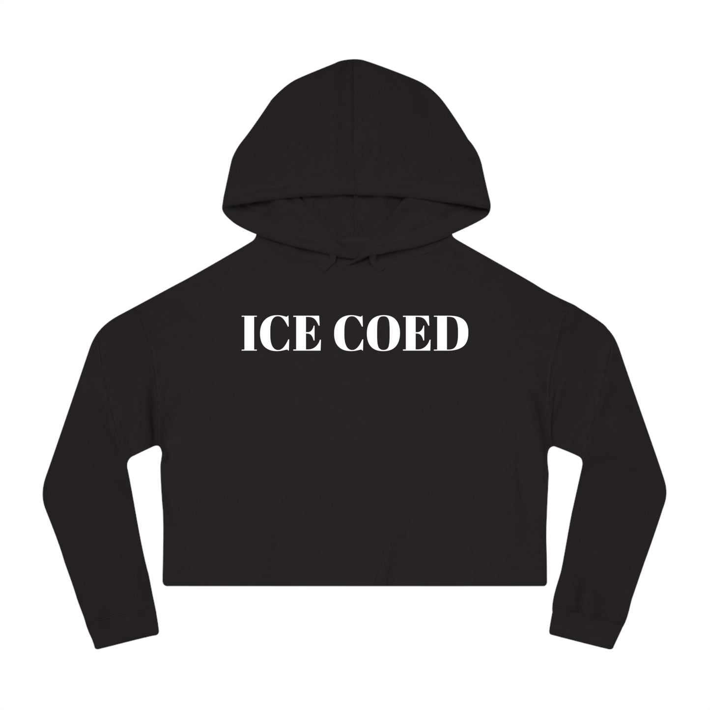 ICE COED - Cropped Hooded Sweatshirt (7479267197016)