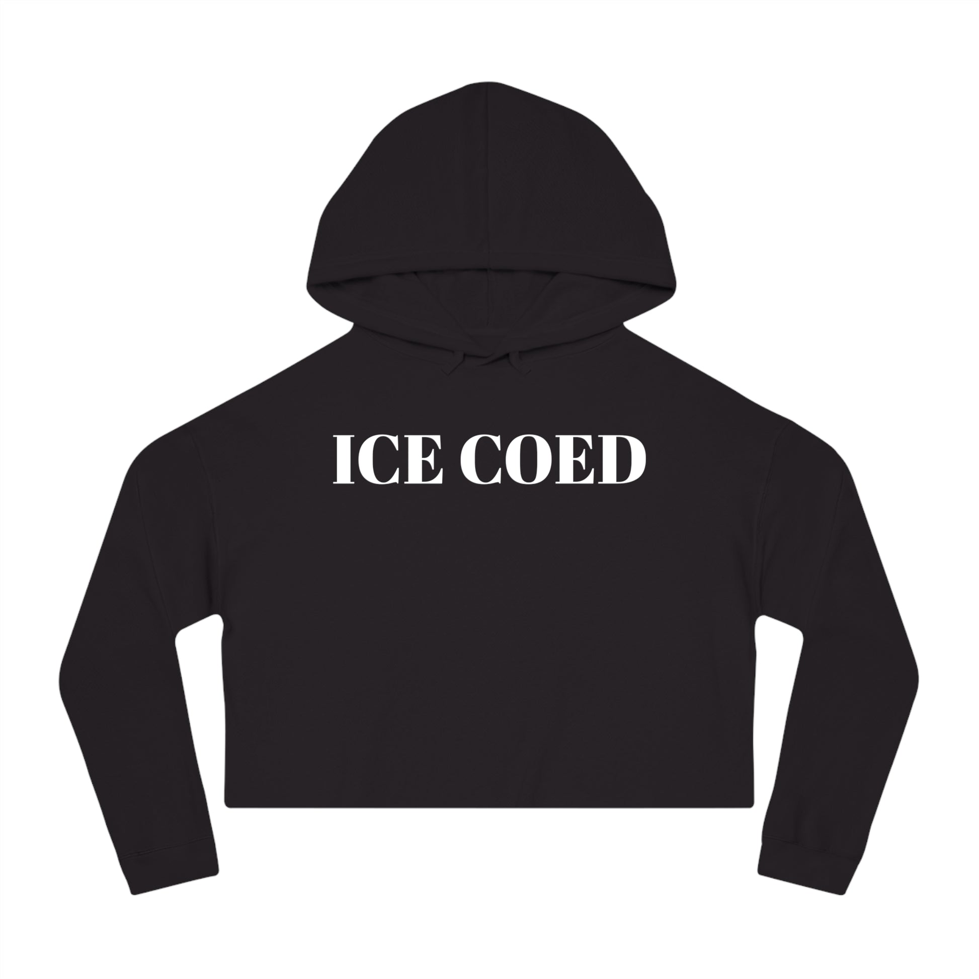 ICE COED - Cropped Hooded Sweatshirt (7479267197016)