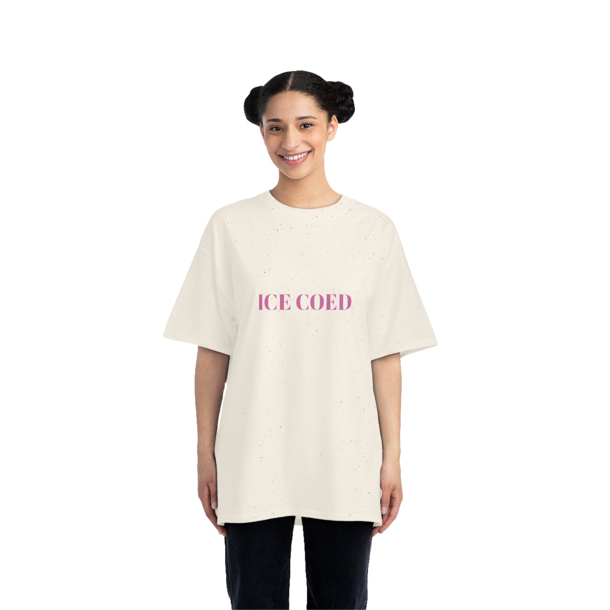 ICE COED Oversized Short-Sleeves T-Shirt (7479178494040)