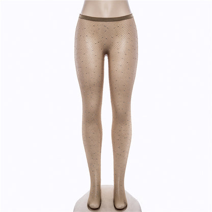 Sheer Mesh Diamond Romper Socks (7517779755096)