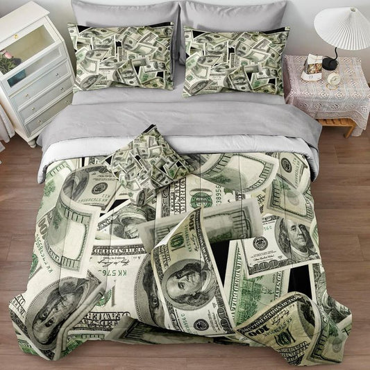 Money Comforter Bed Set