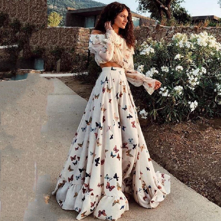 Butterfly Bohemian Wide Hem Set