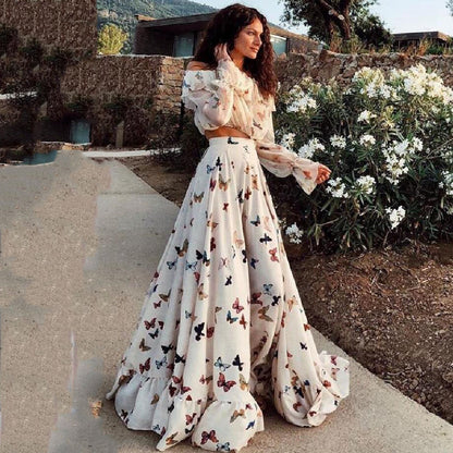 Butterfly Bohemian Wide Hem Set