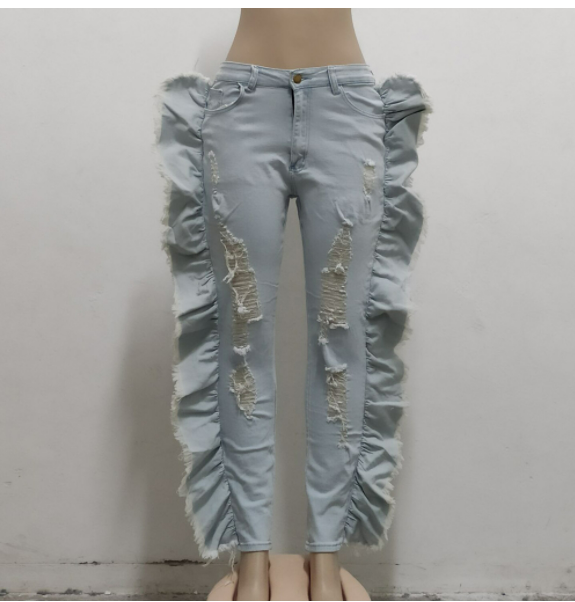 Plus-Size Distressed-Stretch Skinny Denim Jeans (7524741349464)