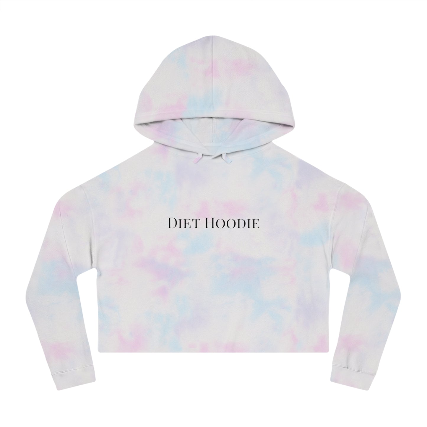 DIET HOODIE - Cropped Hooded Sweatshirt (7486028447832)