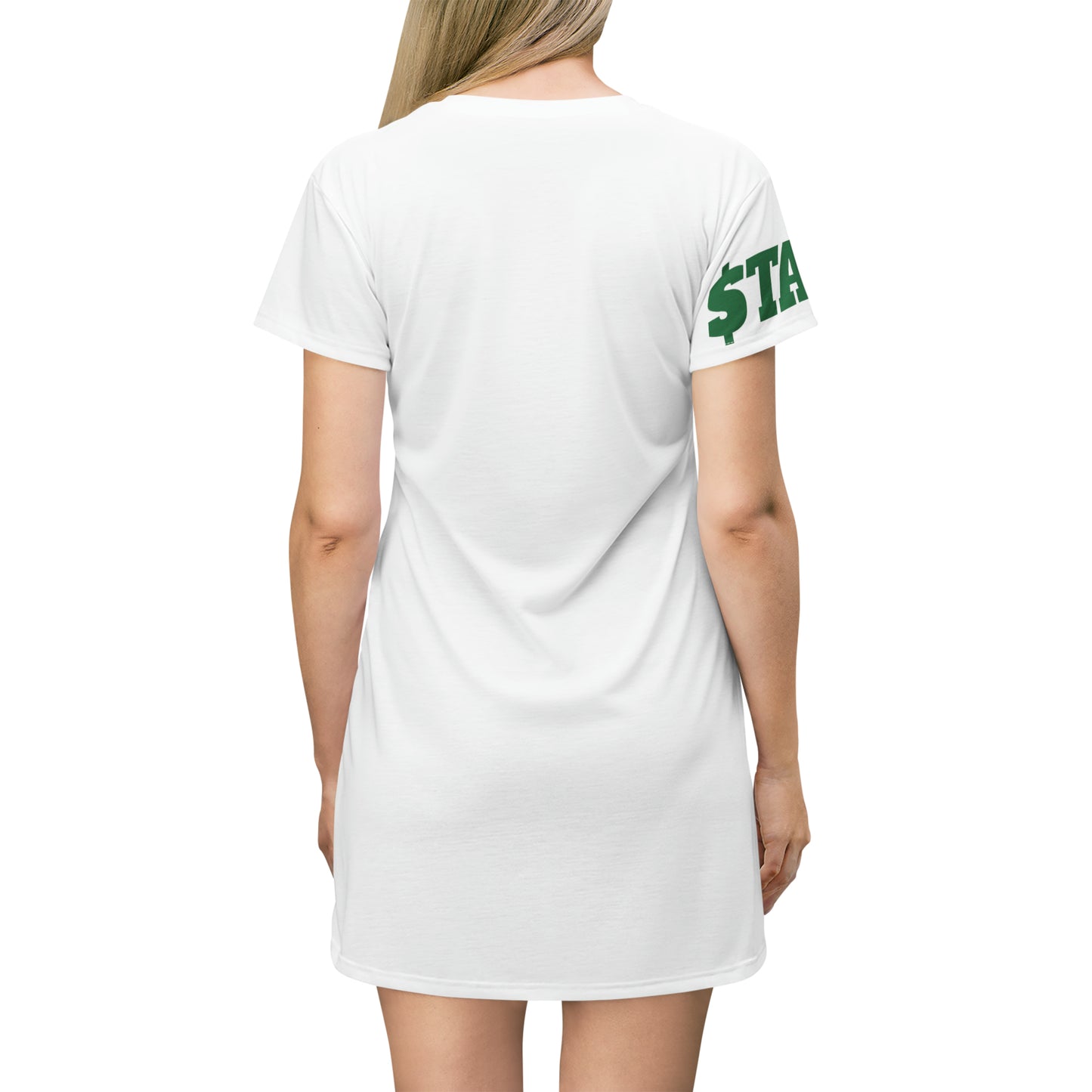 STAIN T-Shirt Dress Green (7479083794520)