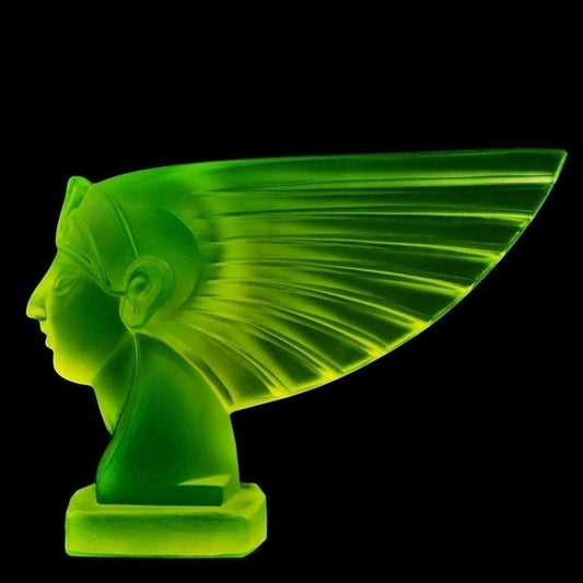 Bohemian Pharaoh Head Glass