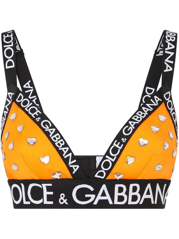 Dolce & Gabanna Rhinestones Tape Bralette