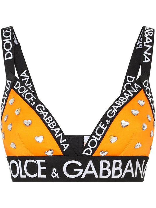 Dolce & Gabanna Rhinestones Tape Bralette