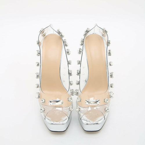 Diamond - Clear Platform Wedges (7486151131224)