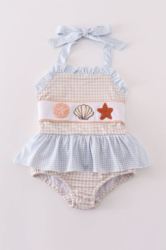 Star Fish Baby Girl Romper