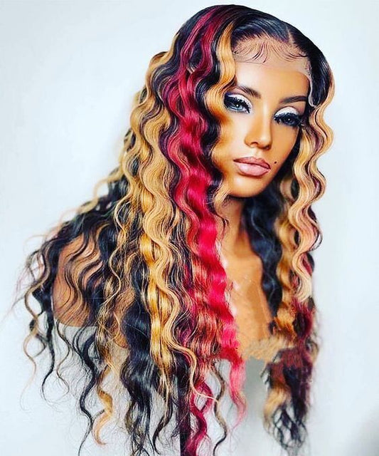Black Mixed Brown Wig