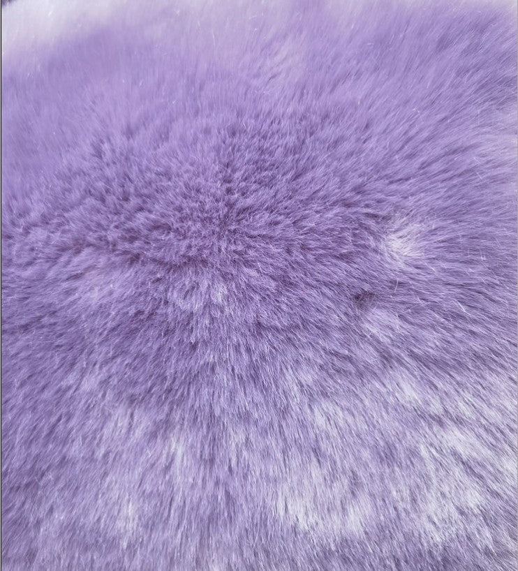 Patchwork Collared Haining Faux Fur Coat