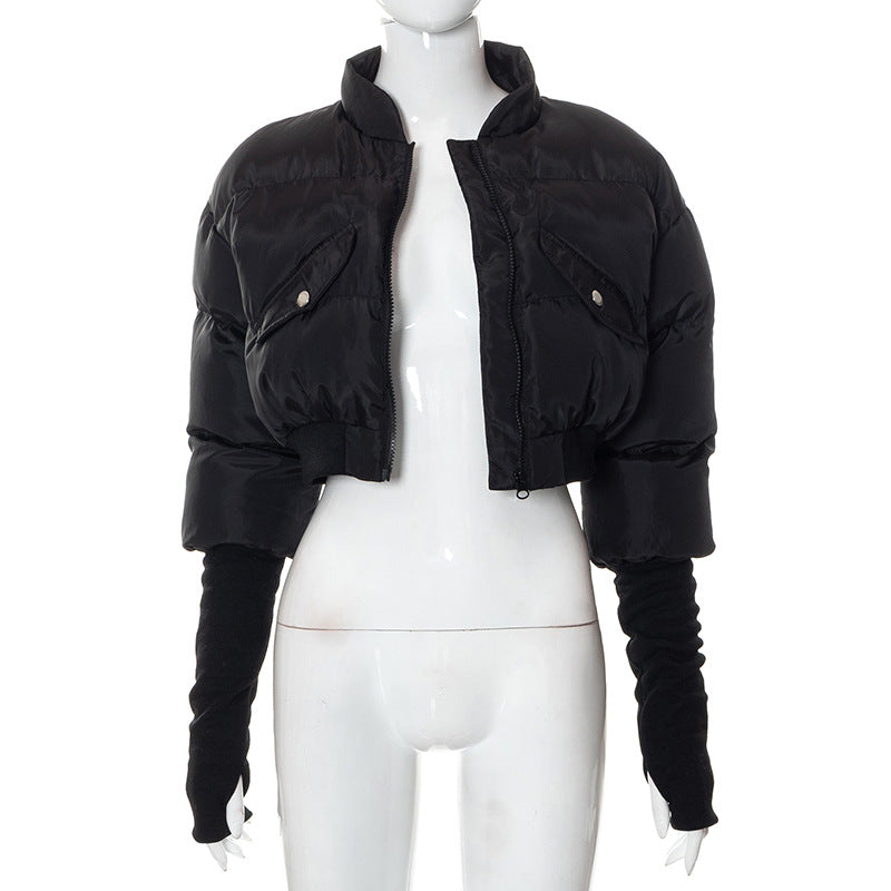 Slim-Fit Short Cotton Jacket - Long Sleeves (7516641656920)