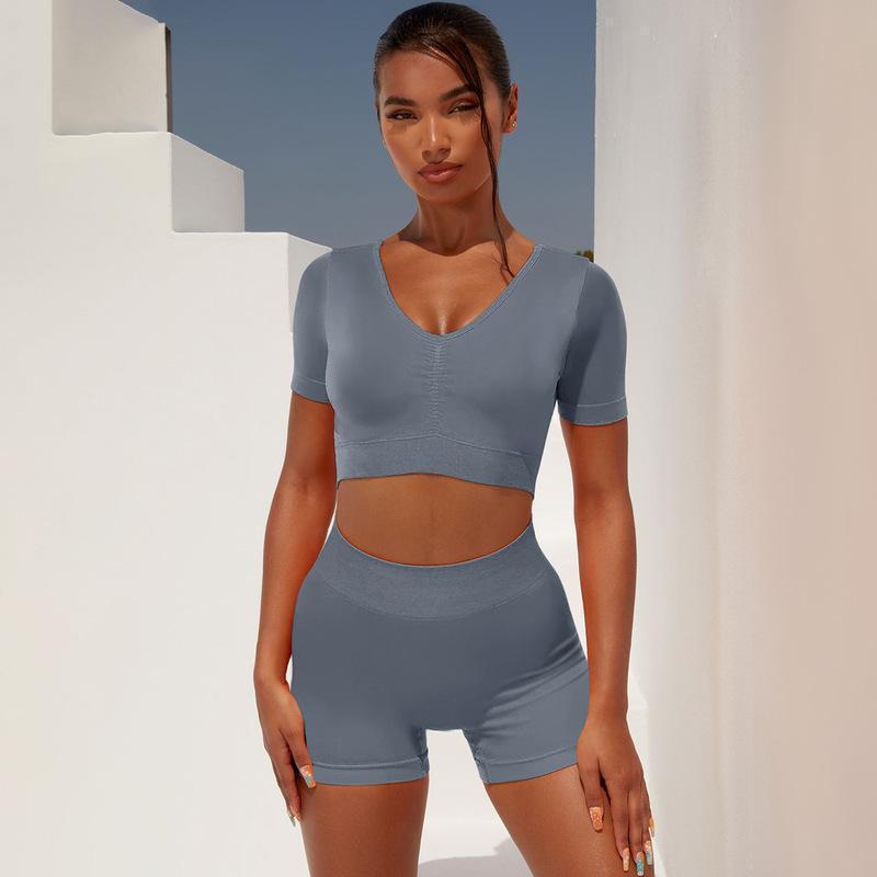 About Fitness - High-Waist Hip Lift Fitness Suit Set (7516861169752)