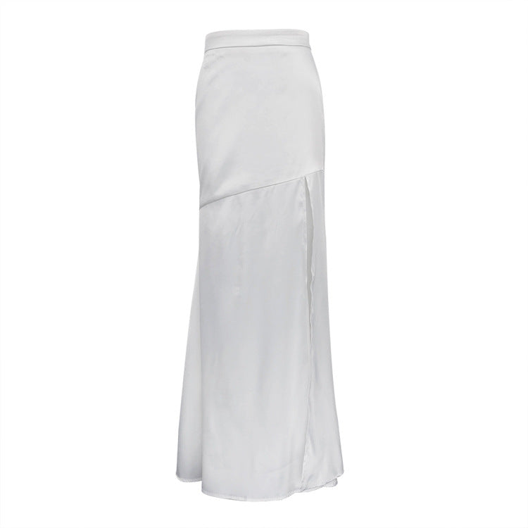 Slim-Fit High-Waist Fishtail Skirt