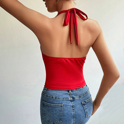 Slim-Fit Backless Halter Top