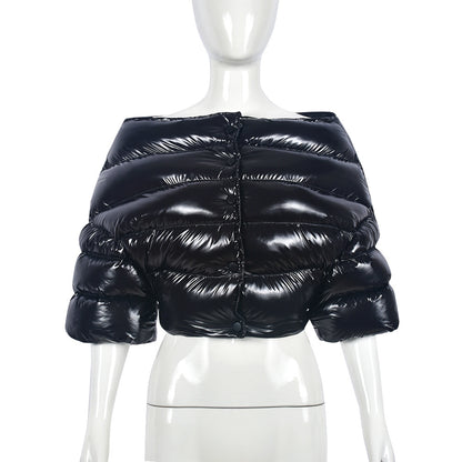 Off-Shoulder Padded Coat (7516641394776)