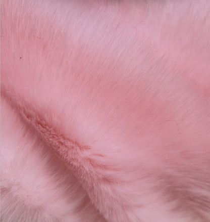 Patchwork Collared Haining Faux Fur Coat
