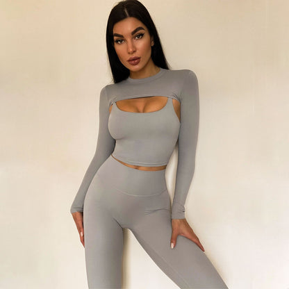 Sling Long Sleeves T-Shirt & Yoga Pants - Set (7516864446552)