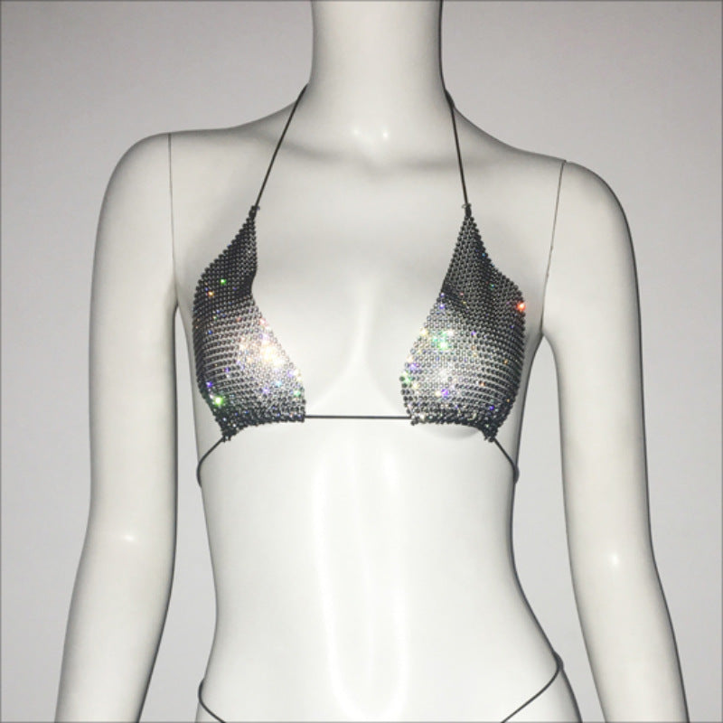 Rhinestones Carnival - Lace-Up Swimset (7516578512984)