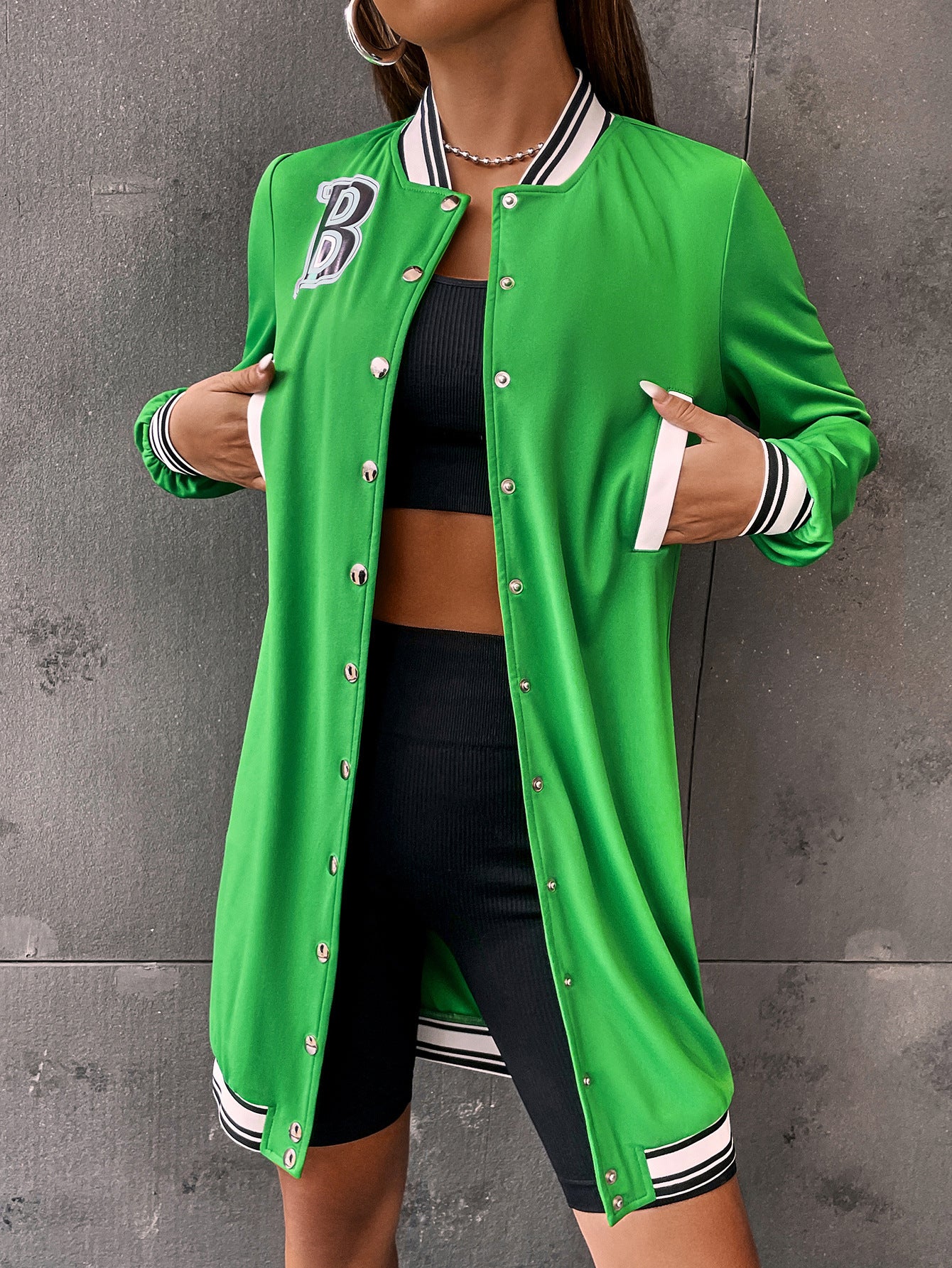 Solid Color Varsity Sports Dress (7524754456664)