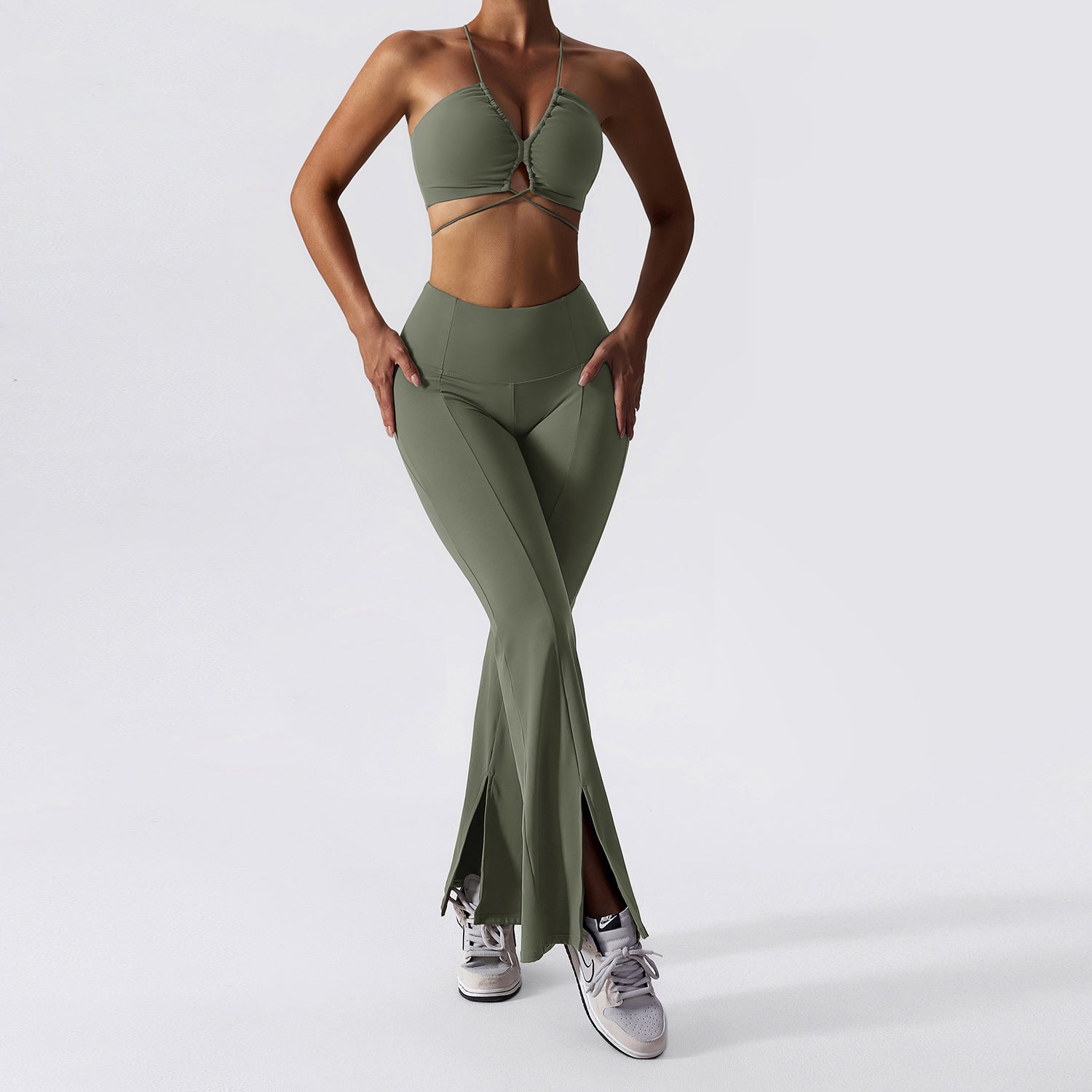 Strappy - Hollow-Out Cut-Out Strappy Two-Piece Set (7516841181272)