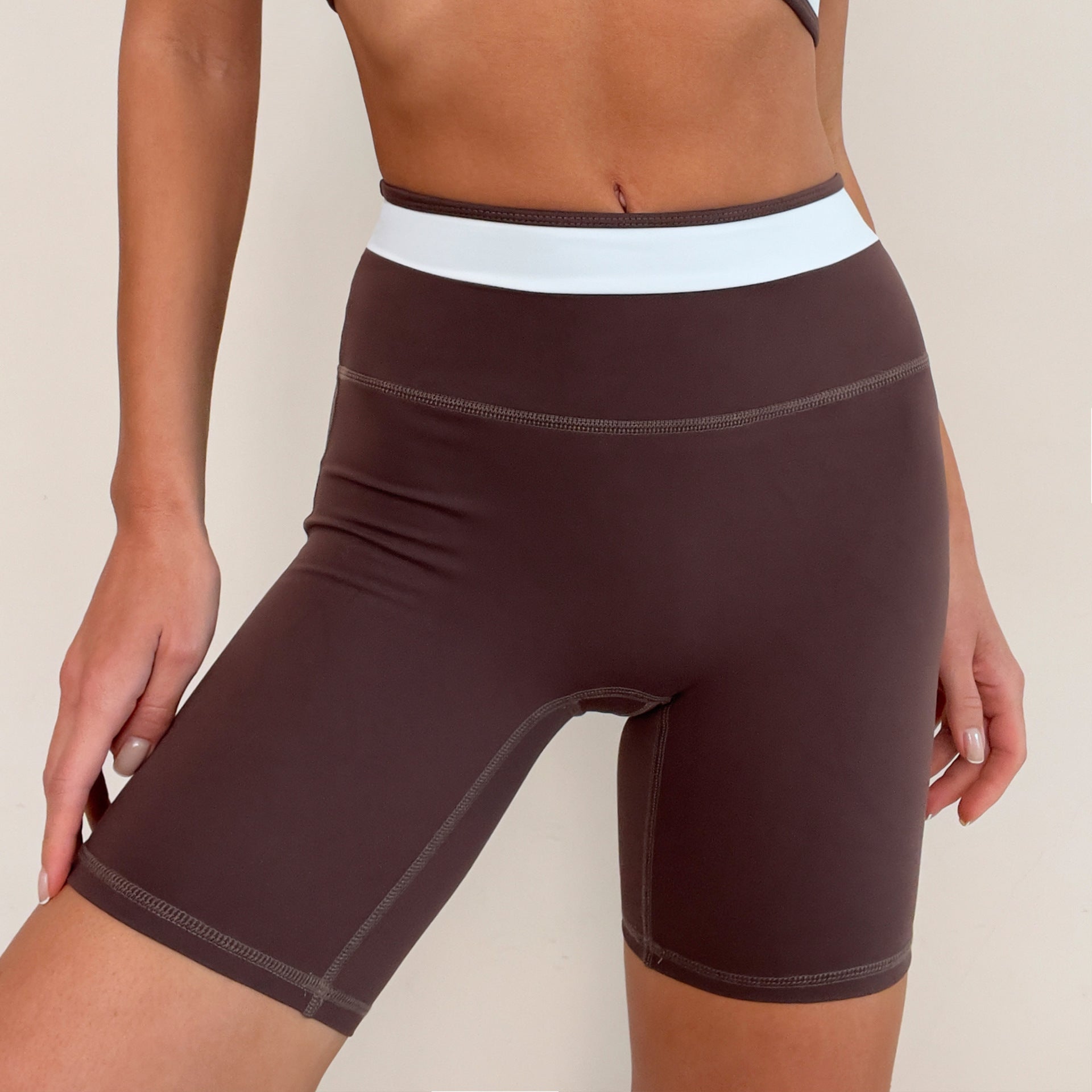 Crossy-Back - Contrast Color Sleeveless Yoga Set (7520694730840)