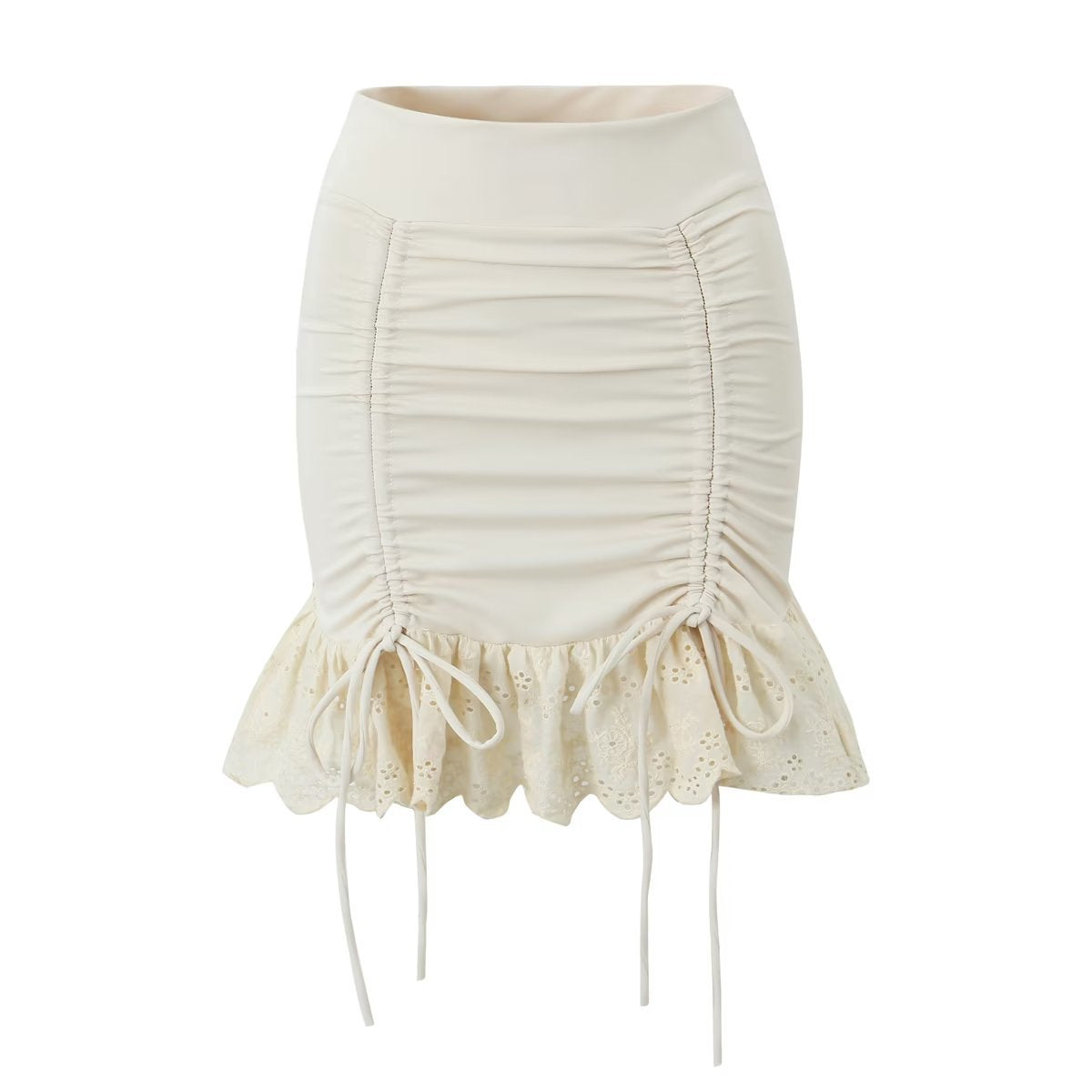 Drawstring Lace Hip Skirt