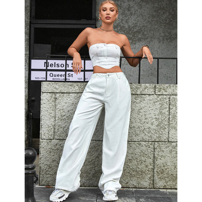 High-Waist Loose-Fit Denim Jeans