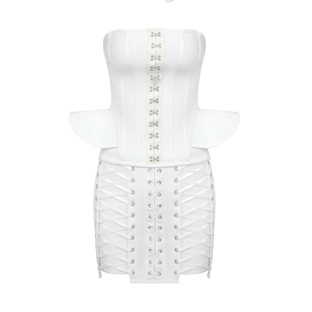 White/Red Cross Eyelet Two-Piece Set (7524282728536)