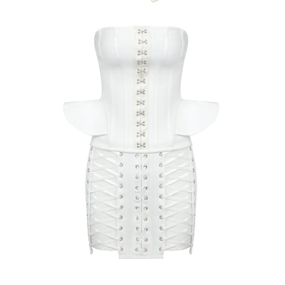White/Red Cross Eyelet Two-Piece Set (7524282728536)