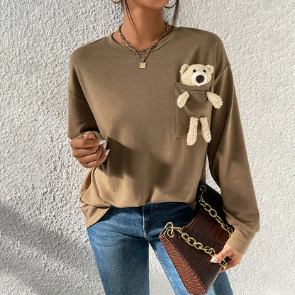 Casual Bear - Long Sleeves T-Sweatshirt (7517820026968)