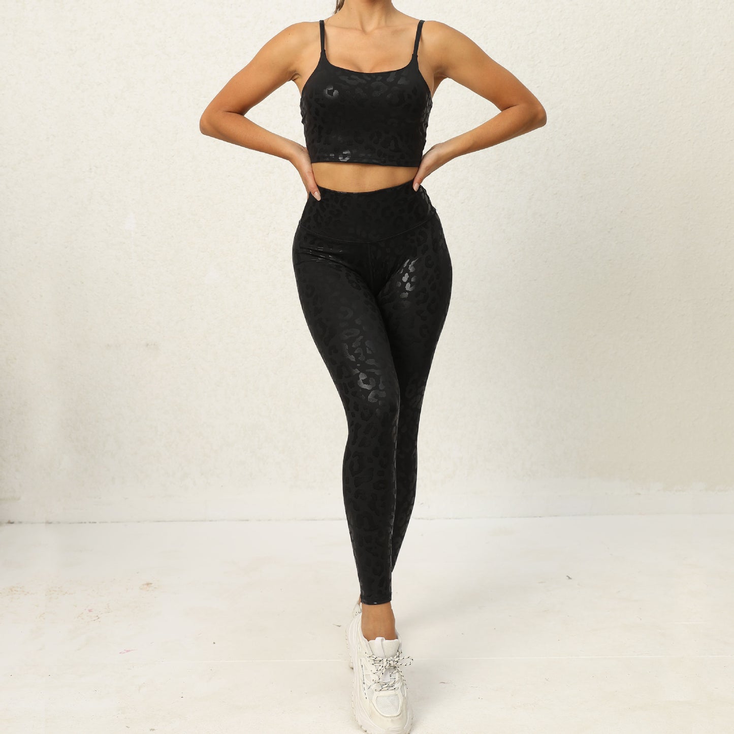 Leopard High-Waist Workout Outfit Set (7516857696344)