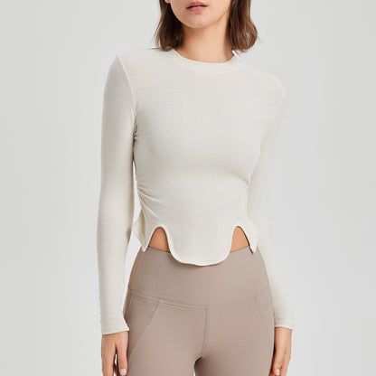 Long Sleeves Micro-Cropped T-Shirt