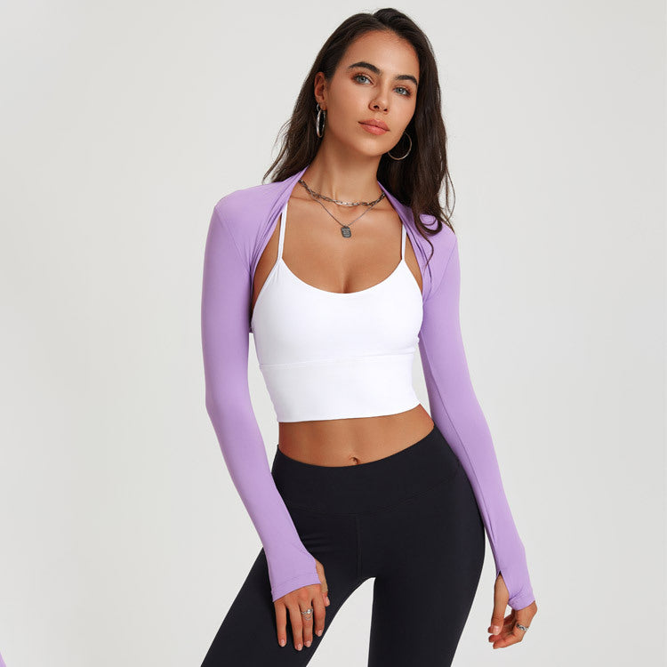 Solid Color Cardigan Waistcoat Blouse