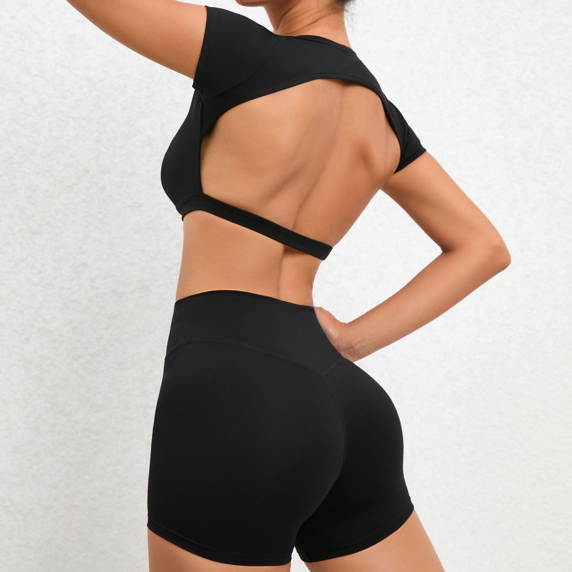 Come Back Over - High-Waist Lace-Knot Hip Lift Yoga Two-Piece Set (7516855599192)