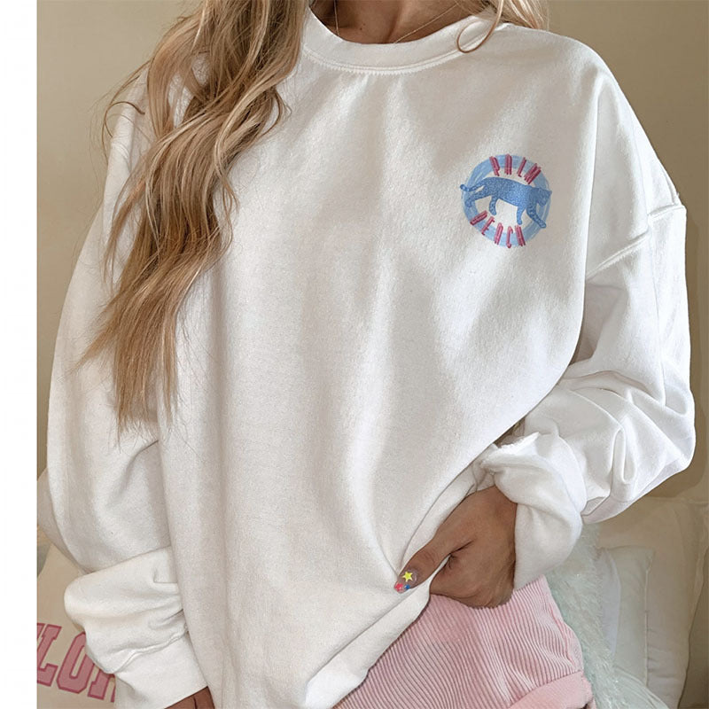 Leopard White/Pink/Blue Sweatshirt (7517819863128)