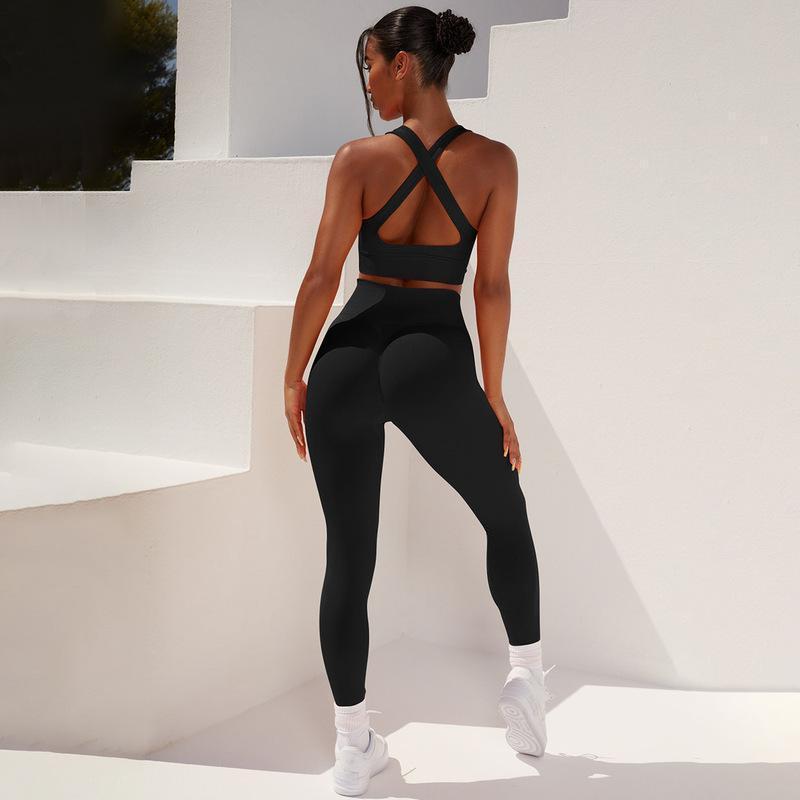 About Fitness - High-Waist Hip Lift Fitness Suit Set (7516861169752)