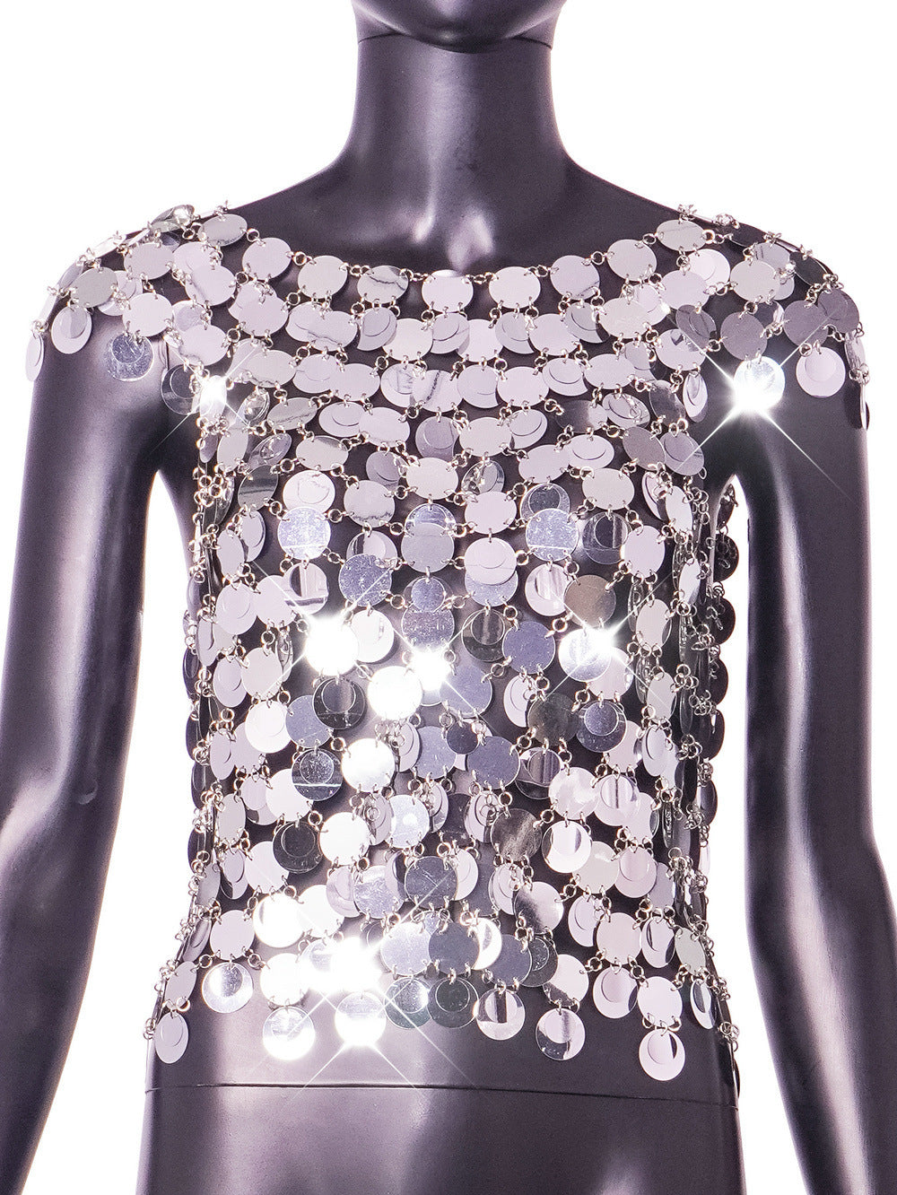 Sequin Vest Style Top (7517612834904)